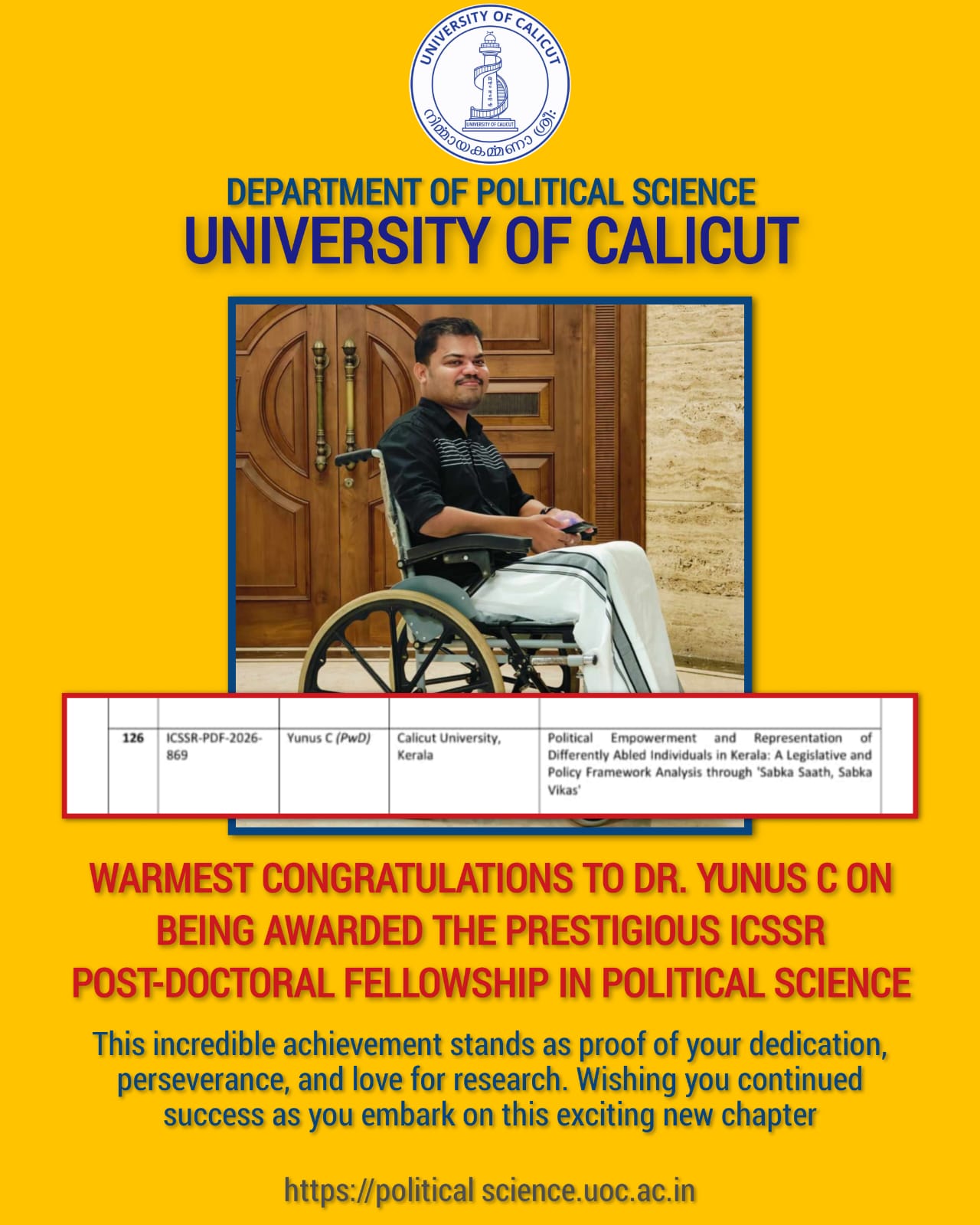 Dr Yunus C