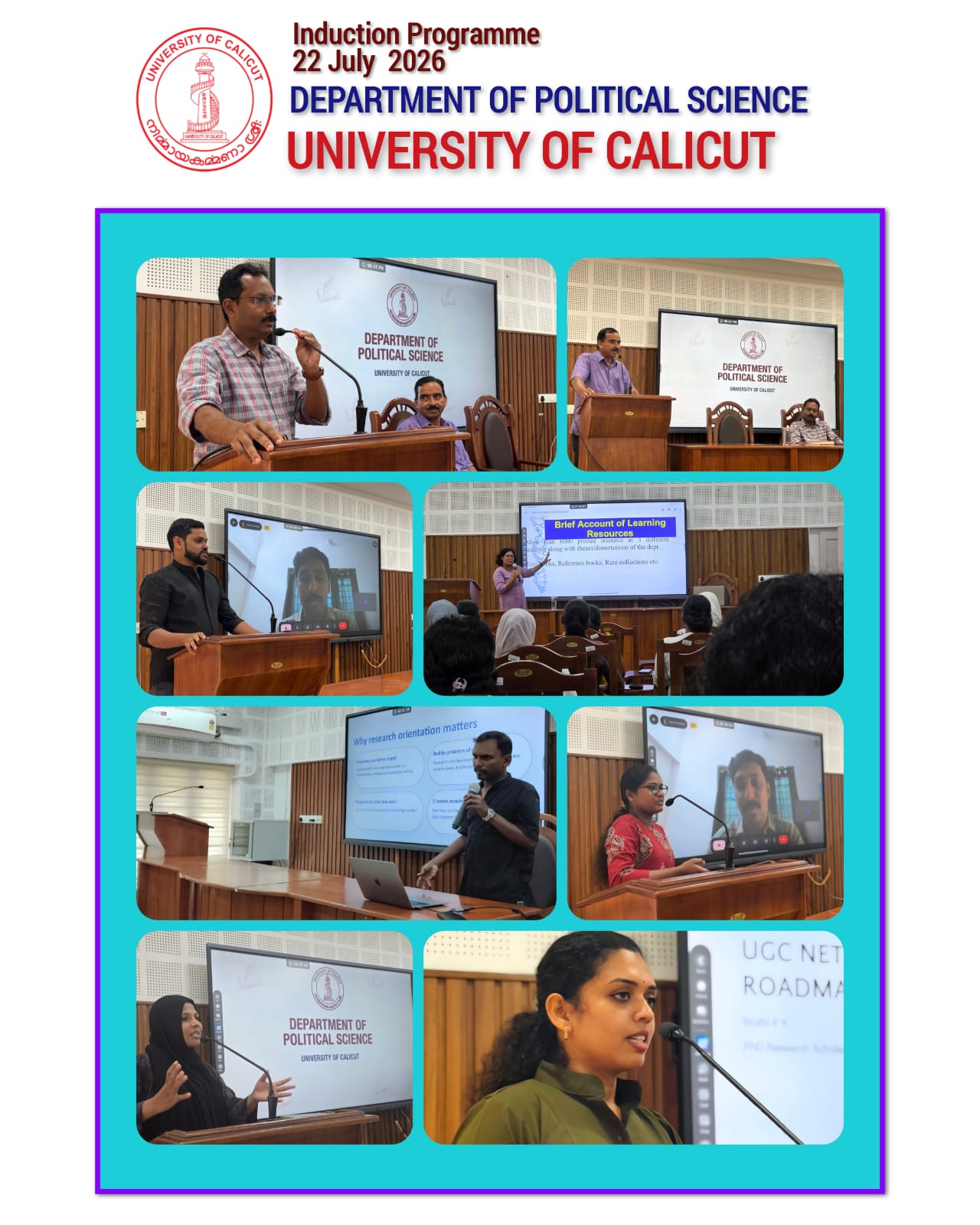 Induction Programme 22 July 2026